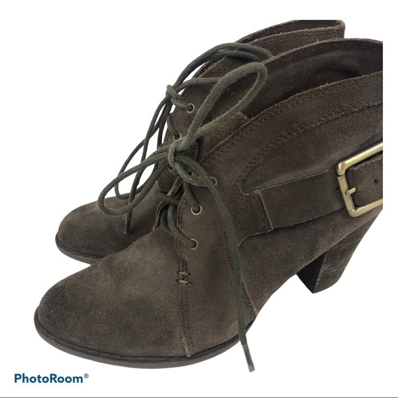 Luxury Rebel Fleur Brow Suede Lace Heeled Booties - Picture 5 of 7